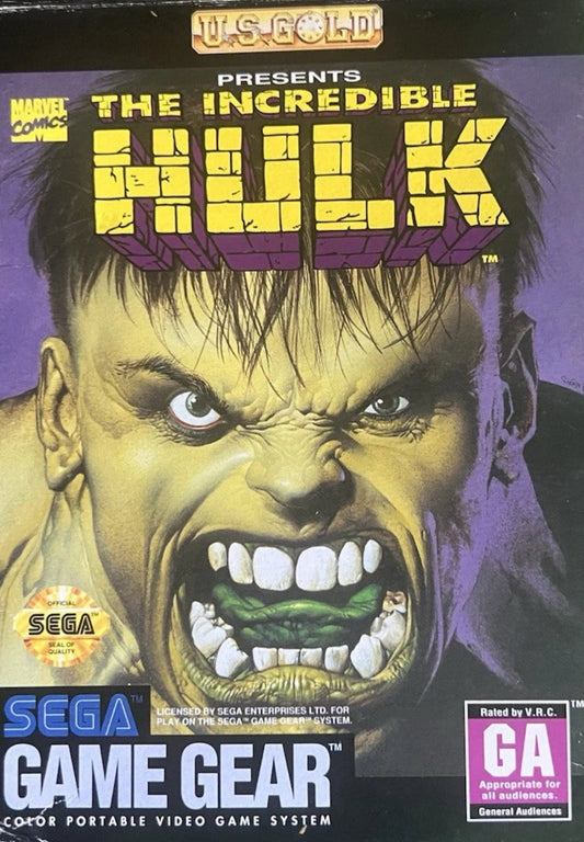 Incredible Hulk Sega Game Gear