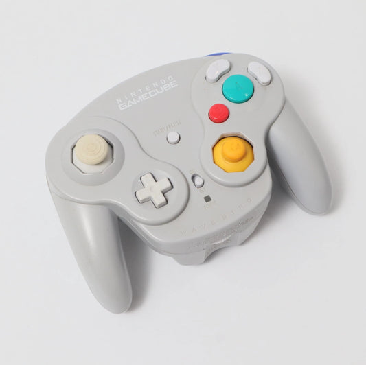 Gray Wavebird Wireless Controller Nintendo Controller (DOL-004 + Receiver DOL-005) Gamecube