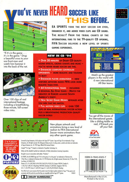 FIFA International Soccer Sega CD