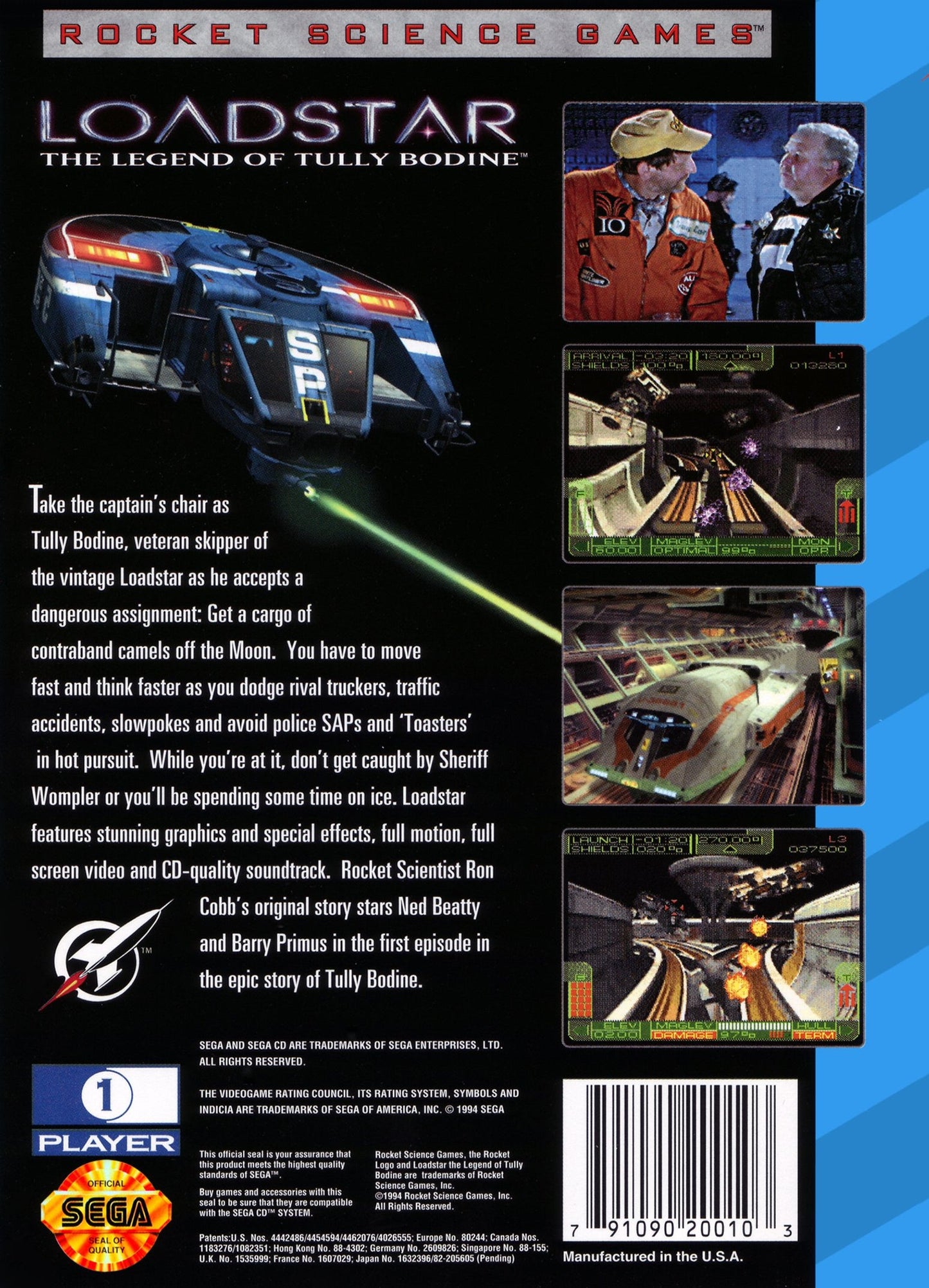 Loadstar Legend of Tully Bodine Sega CD