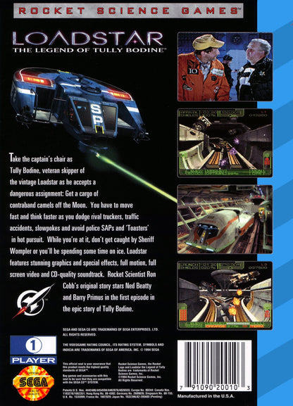 Loadstar Legend of Tully Bodine Sega CD
