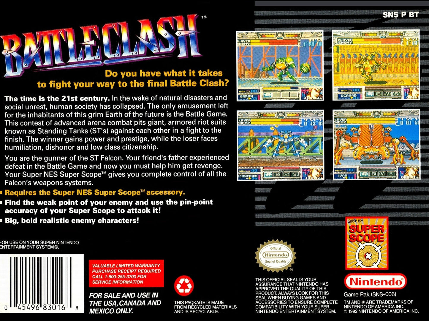 Battle Clash Super Nintendo