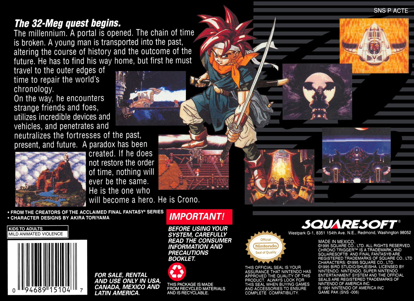 Chrono Trigger Super Nintendo