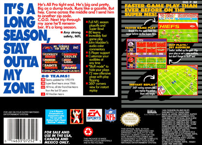 Madden NFL '94 Super Nintendo