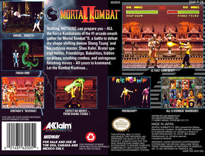 Mortal Kombat II Super Nintendo