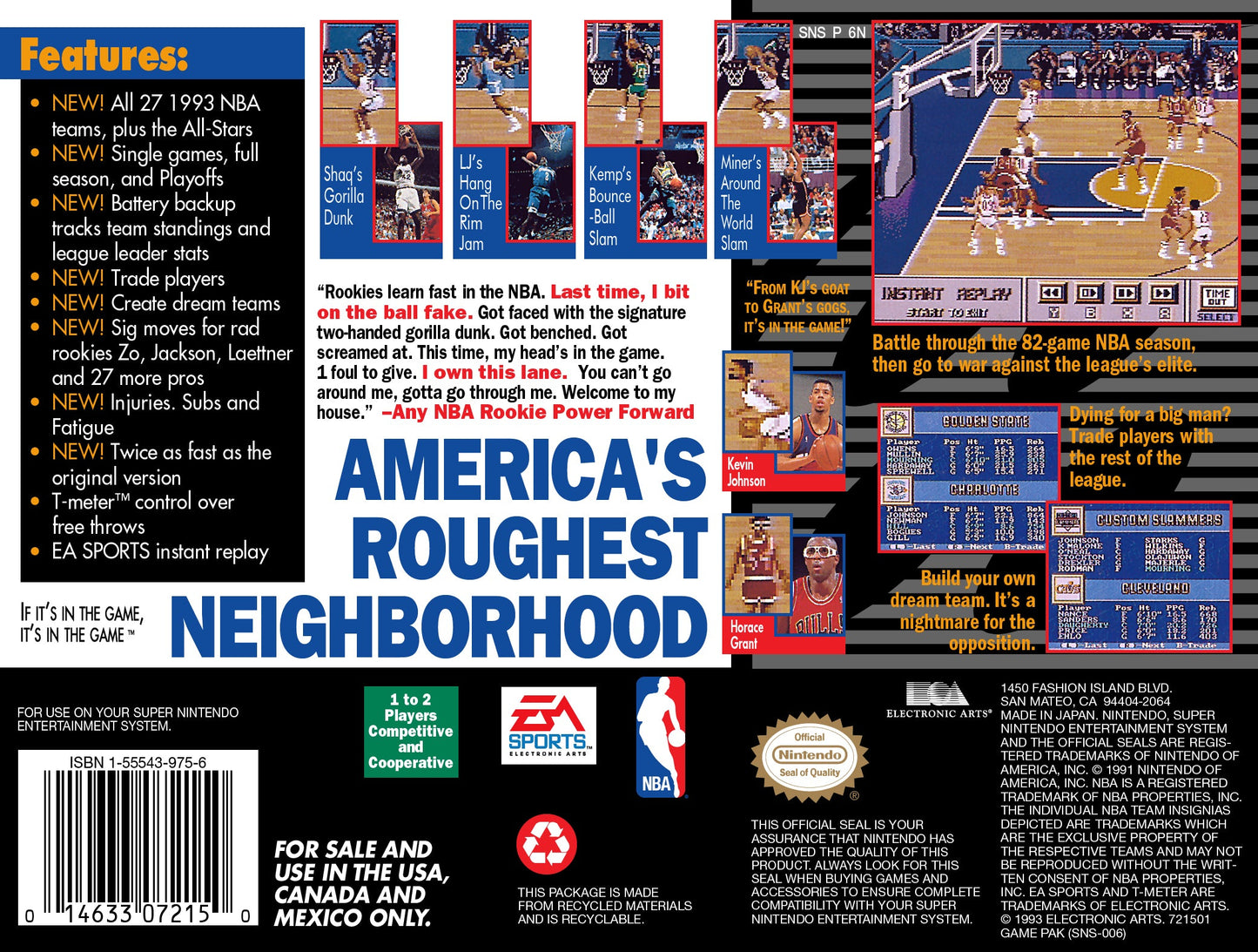 NBA Showdown Super Nintendo