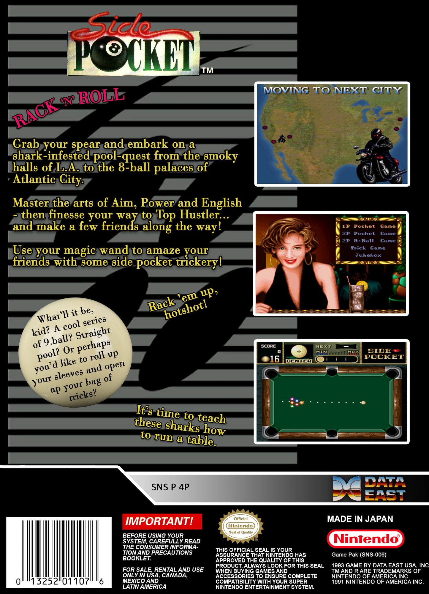 Side Pocket Super Nintendo