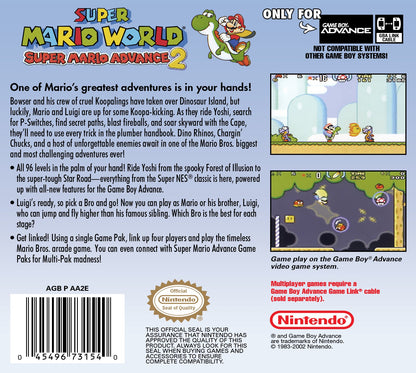 Super Mario World Super Mario Advance 2 GameBoy Advance
