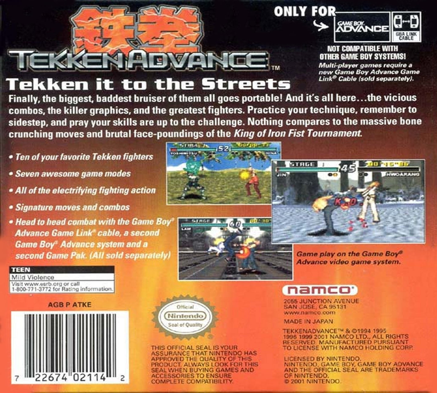 Tekken Advance GameBoy Advance