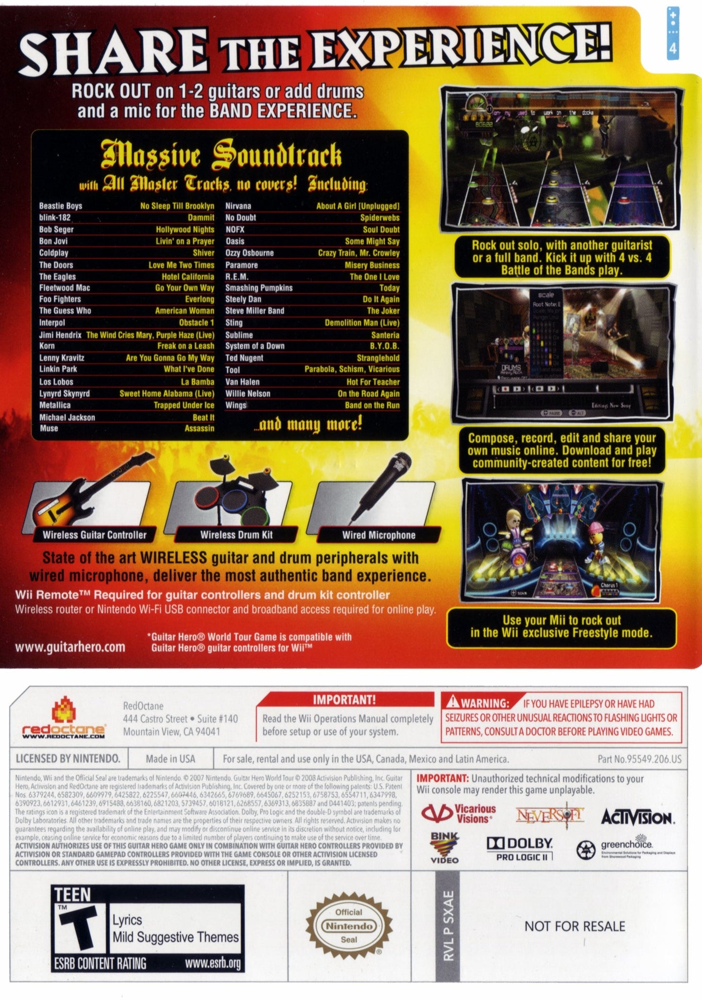 Guitar Hero World Tour Wii