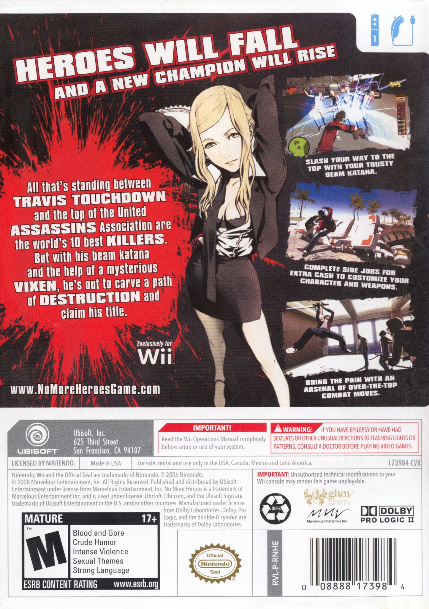 No More Heroes Wii