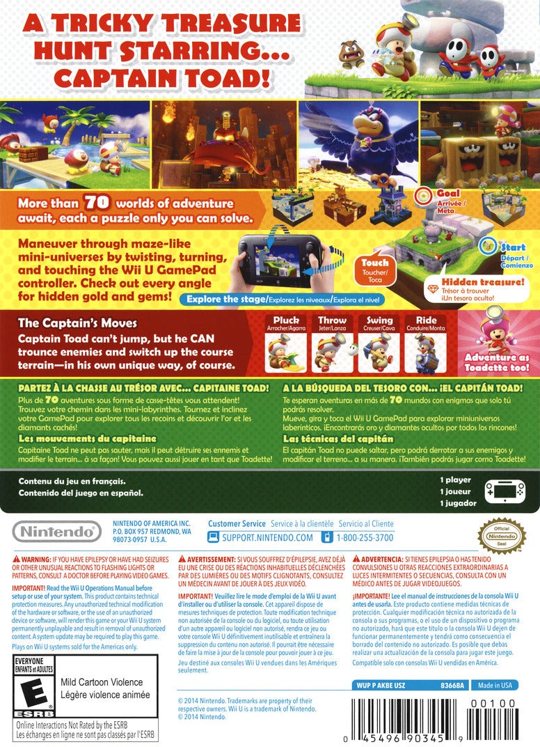 Captain Toad: Treasure Tracker Wii U