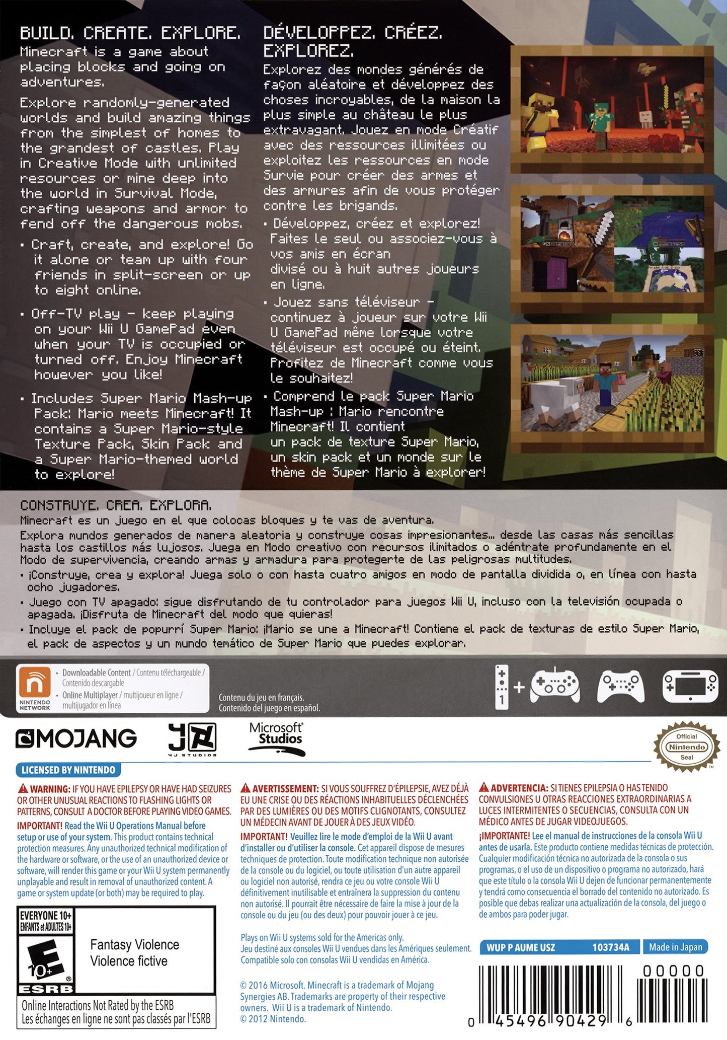 Minecraft Wii U