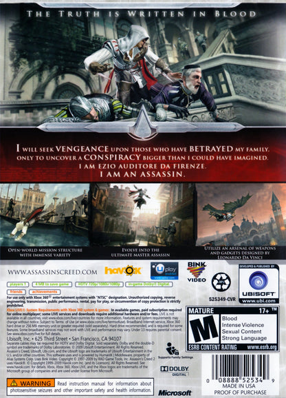 Assassin's Creed II Xbox 360