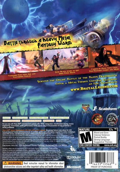Brutal Legend Xbox 360