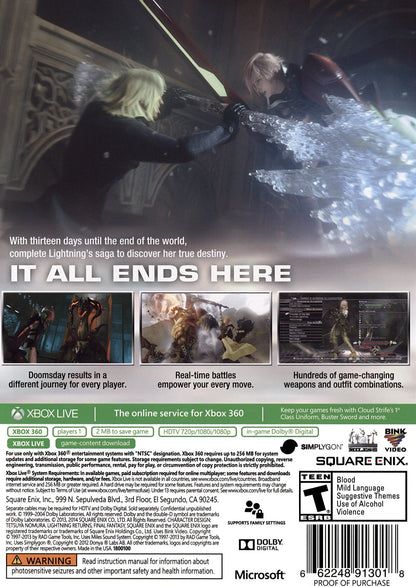 Lightning Returns: Final Fantasy XIII Xbox 360