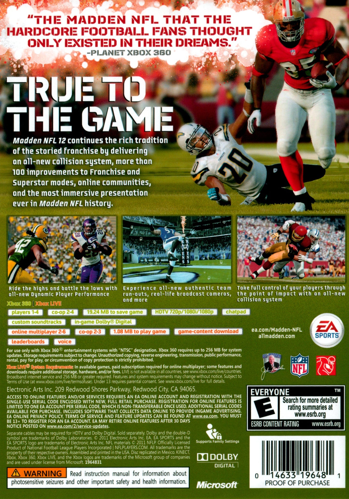 Madden NFL 12 Xbox 360