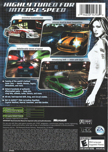 Need For Speed Underground Xbox