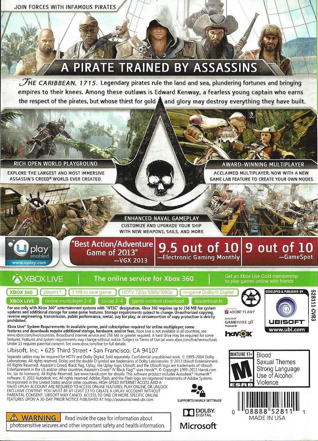 Assassin's Creed IV: Black Flag Xbox 360