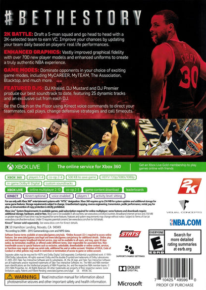 NBA 2K16 Xbox 360