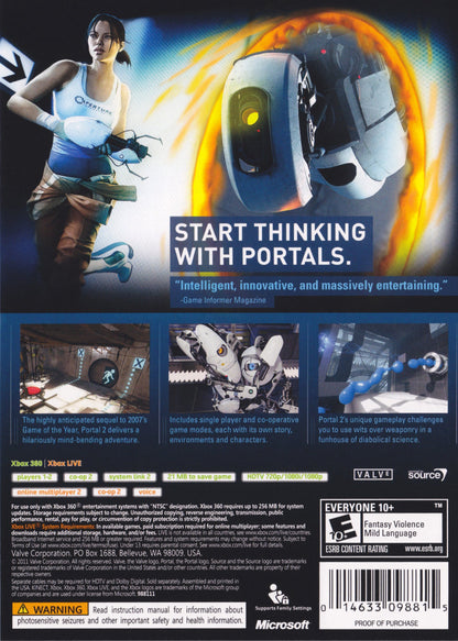 Portal 2 Xbox 360