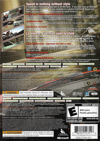 Project Gotham Racing 4 Xbox 360