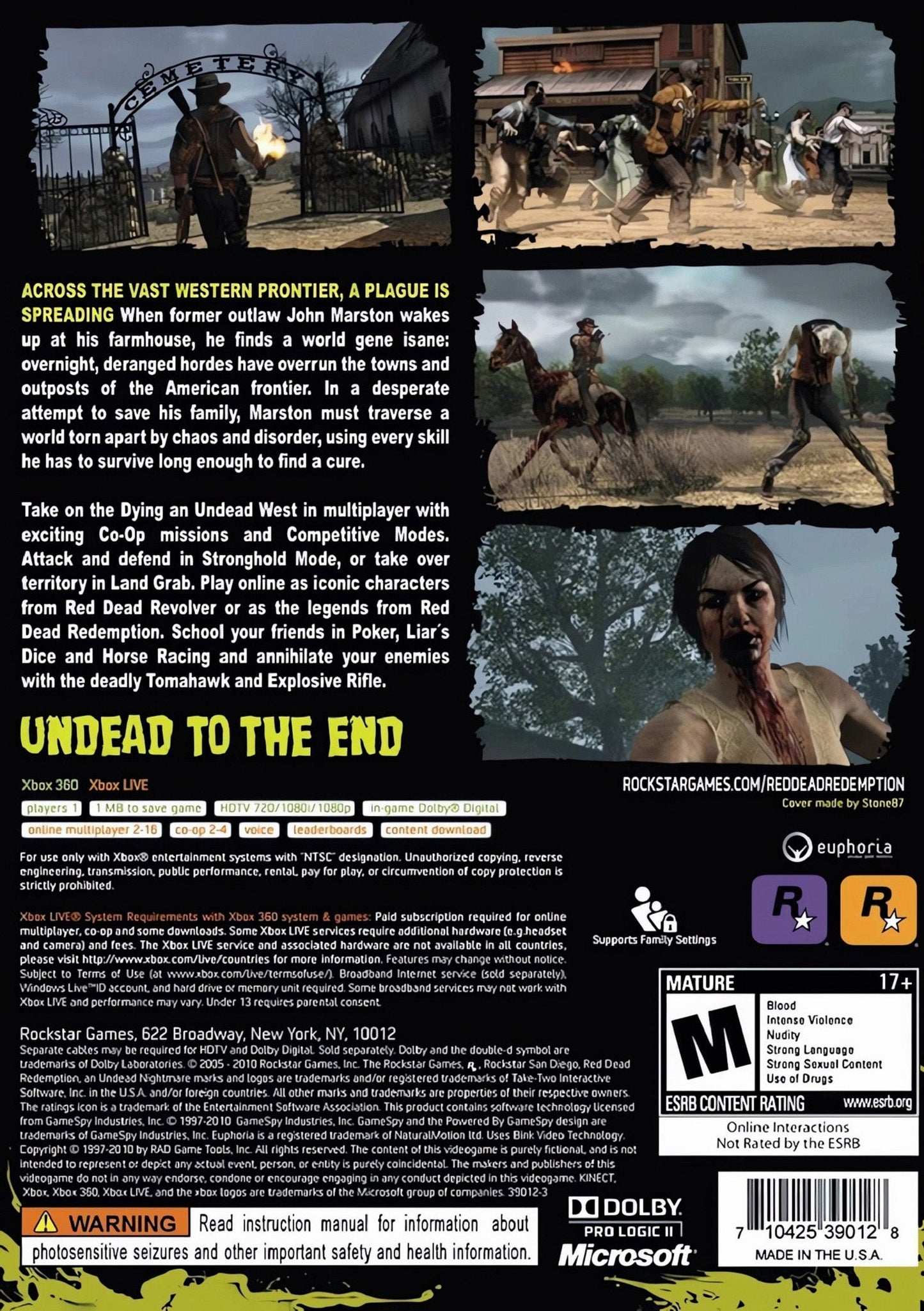 Red Dead Redemption Undead Nightmare Xbox 360