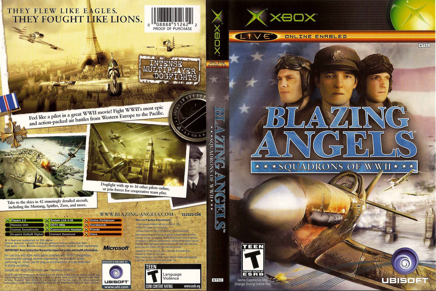 Blazing Angels Squadrons of WWII Xbox