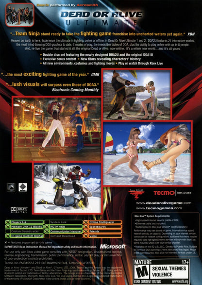 Dead Or Alive Ultimate Xbox