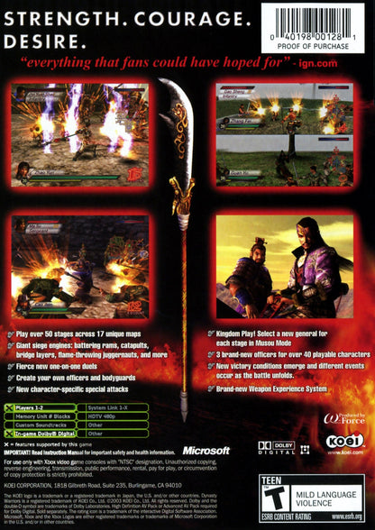 Dynasty Warriors 4 Xbox