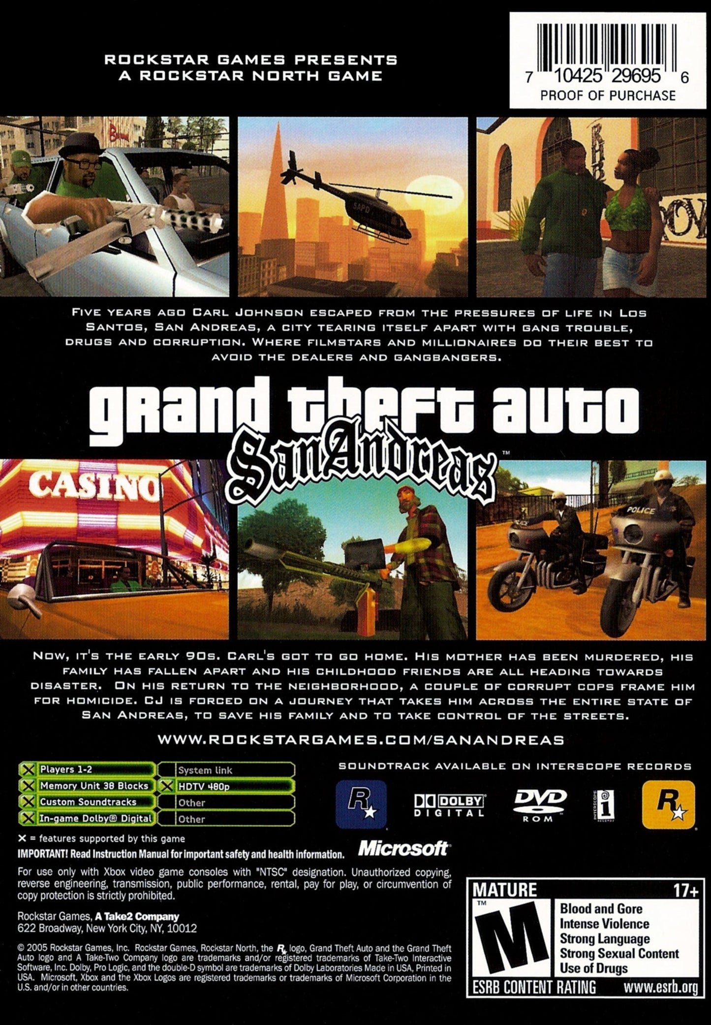 Grand Theft Auto San Andreas Xbox
