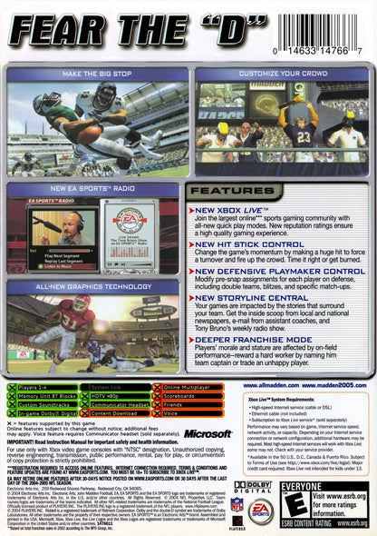 Madden 2005 Xbox