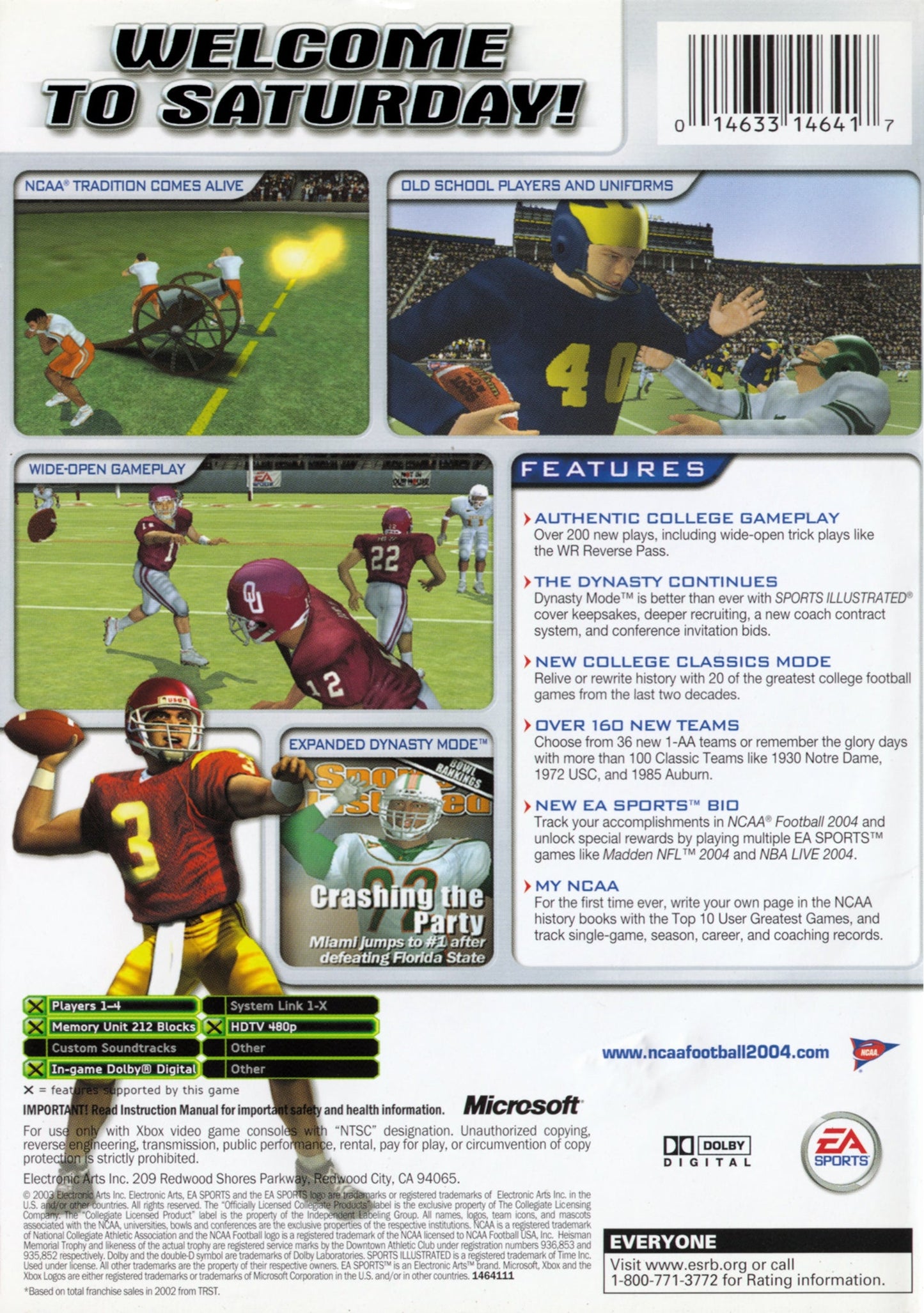 NCAA Football 2004 Xbox
