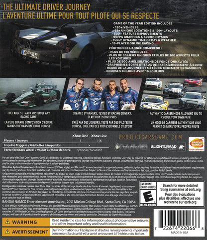 Project Cars [Game of the Year] Xbox One