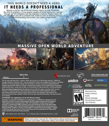 Witcher 3: Wild Hunt Xbox One