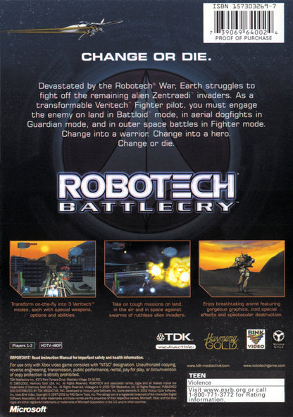 Robotech Battlecry Xbox