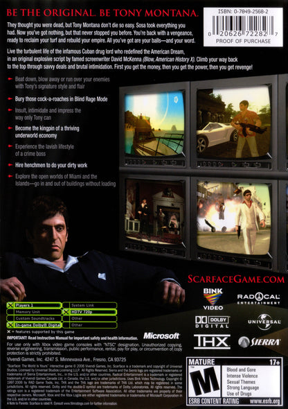 Scarface The World Is Yours Xbox