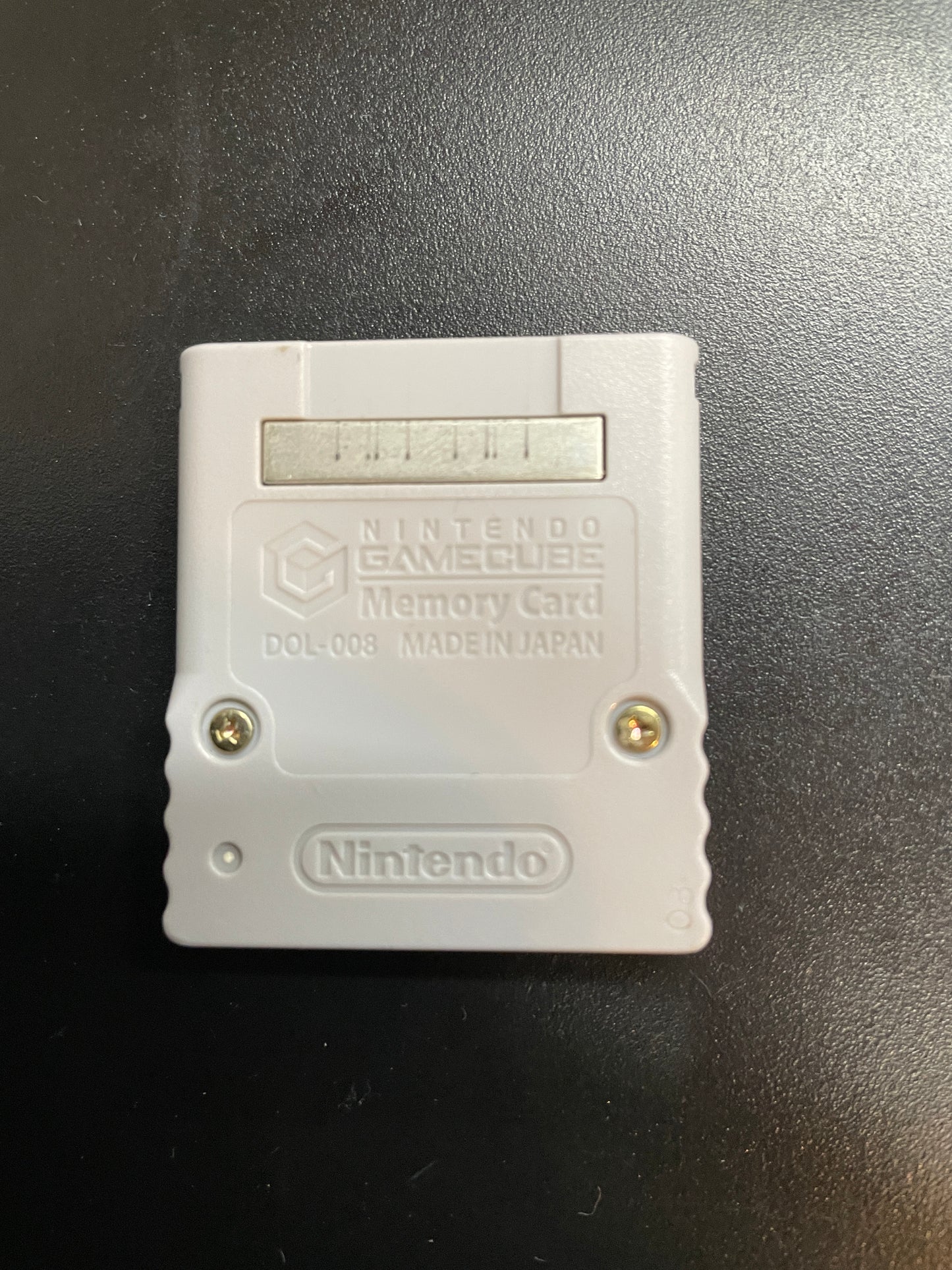 Gray Nintendo GameCube Memory Card 59 Blocks (DOL-008) GameCube