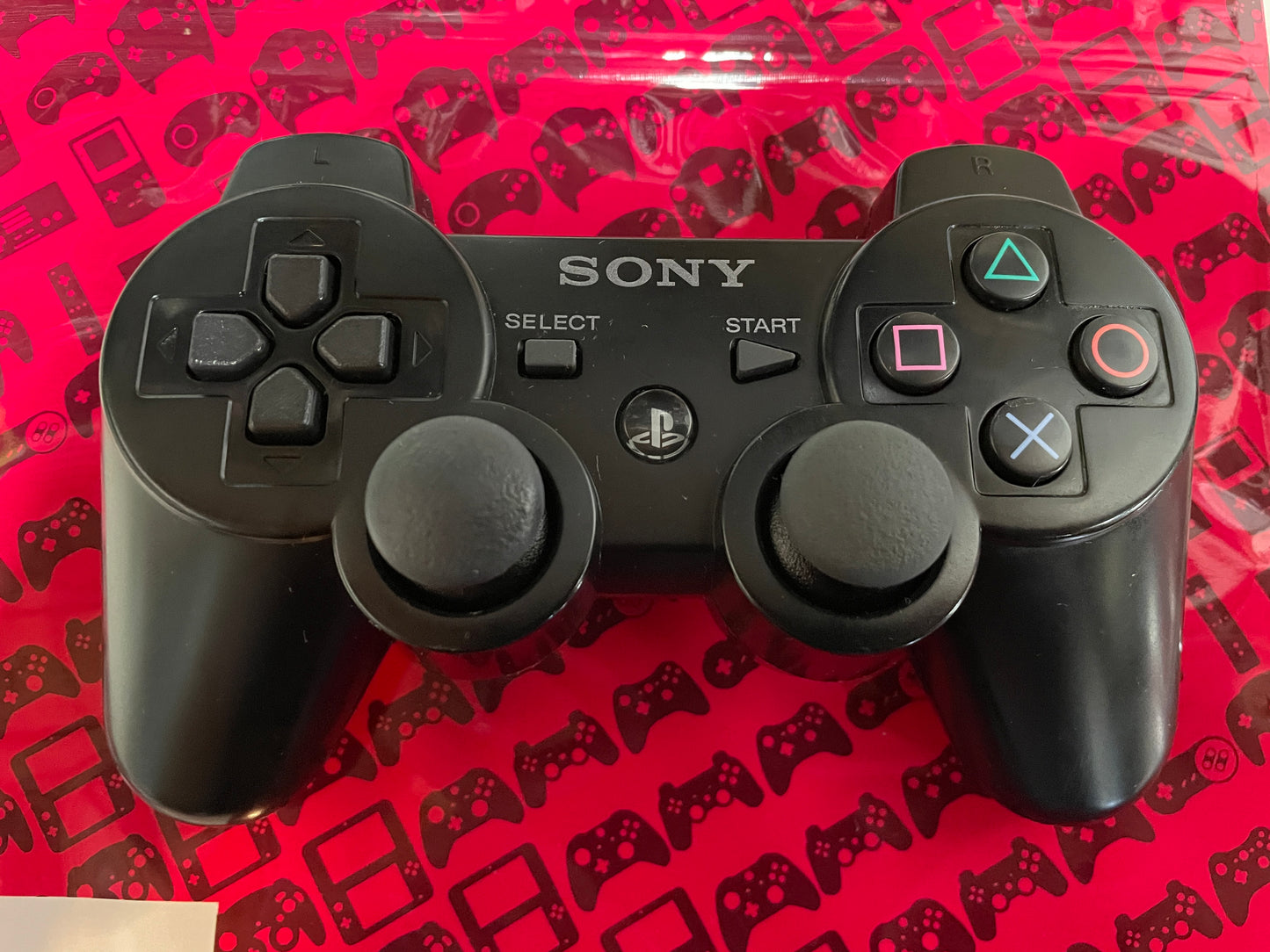 Black Sony PS3 DualShock 3 Wireless Controller Playstation 3