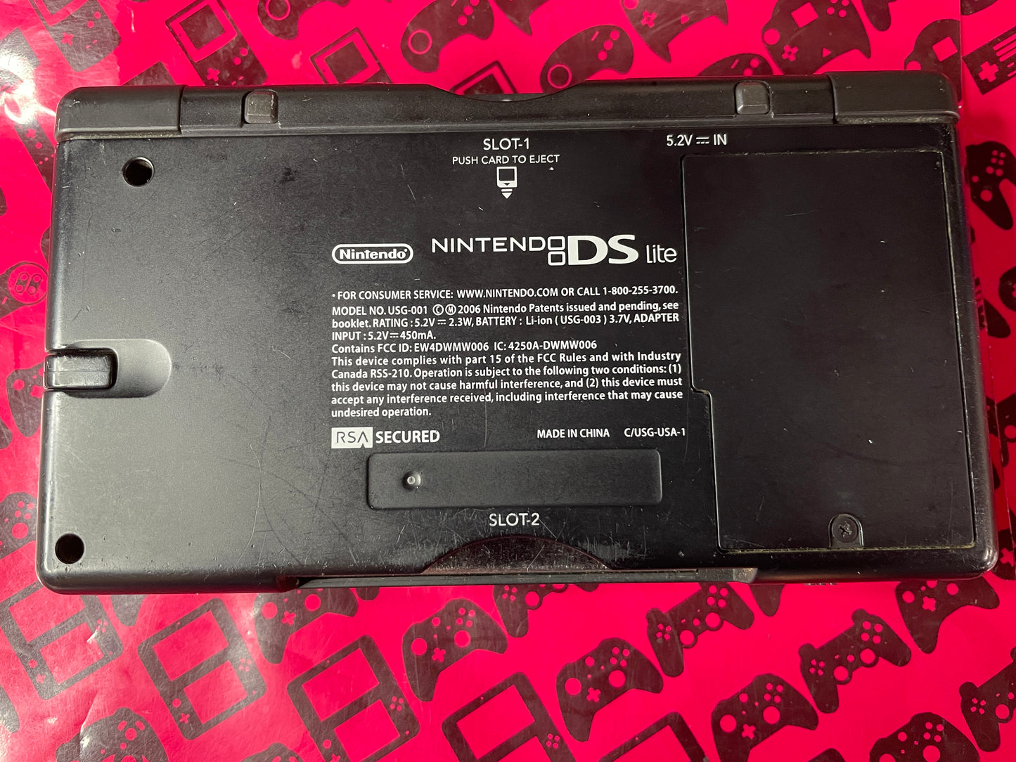 Red Crimson & Black DS Lite Nintendo DS