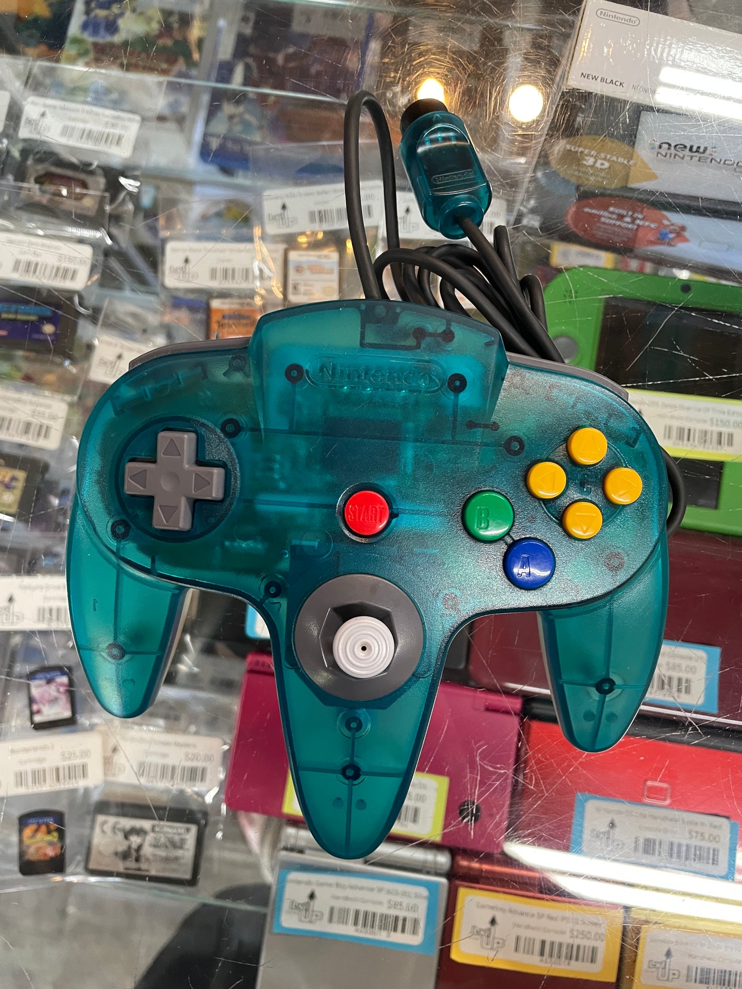 Ice Blue & Clear White Nintendo 64 System JP Nintendo 64