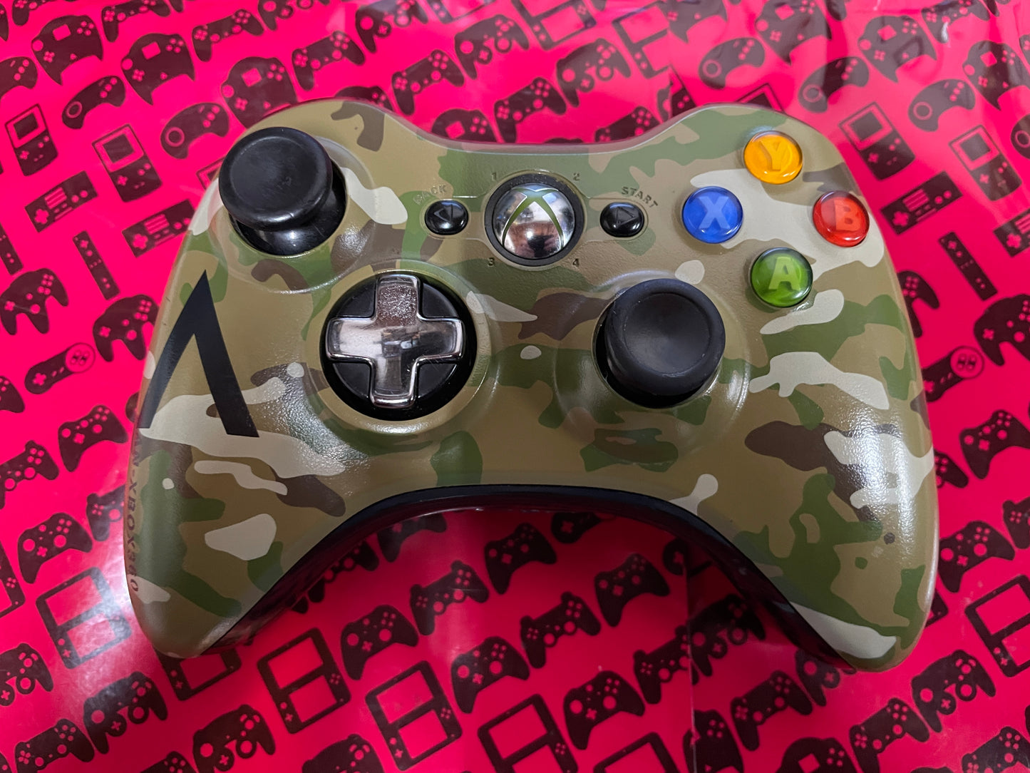 Camo Xbox 360 Wireless Controller (Model: 1403) Xbox 360
