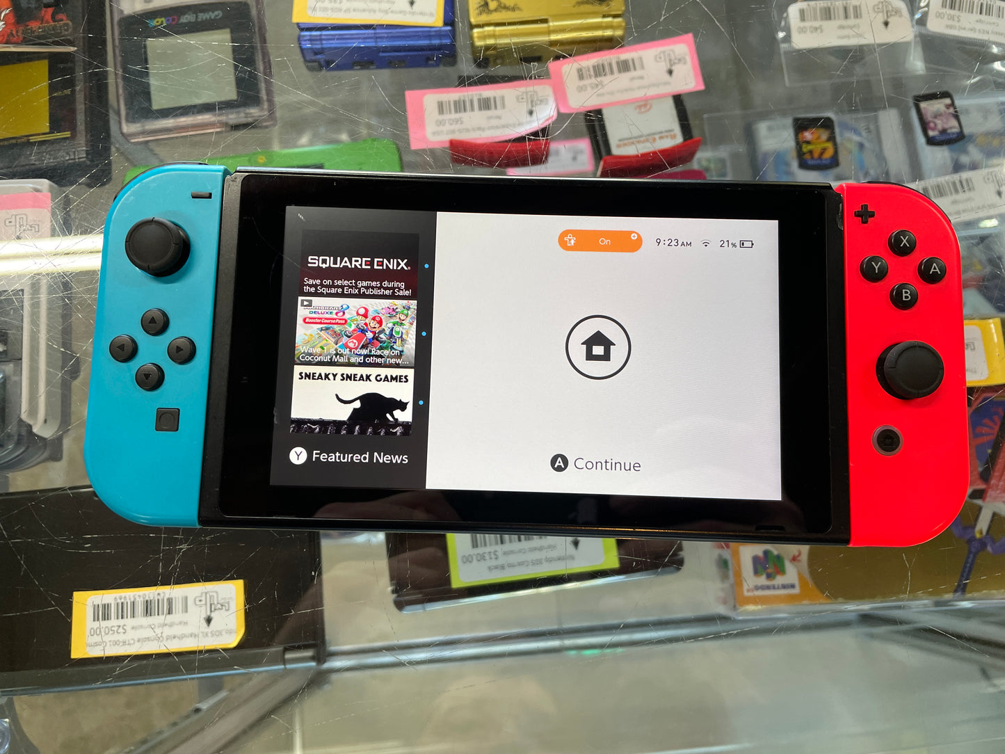 Nintendo Switch Console with Neon Blue & Red Joy Cons (HAC-001) Switch